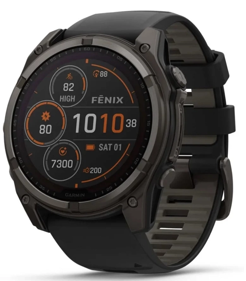 Smart watch Garmin Fenix 8 Sapphire Solar Carbon Gray (010-02907-11)