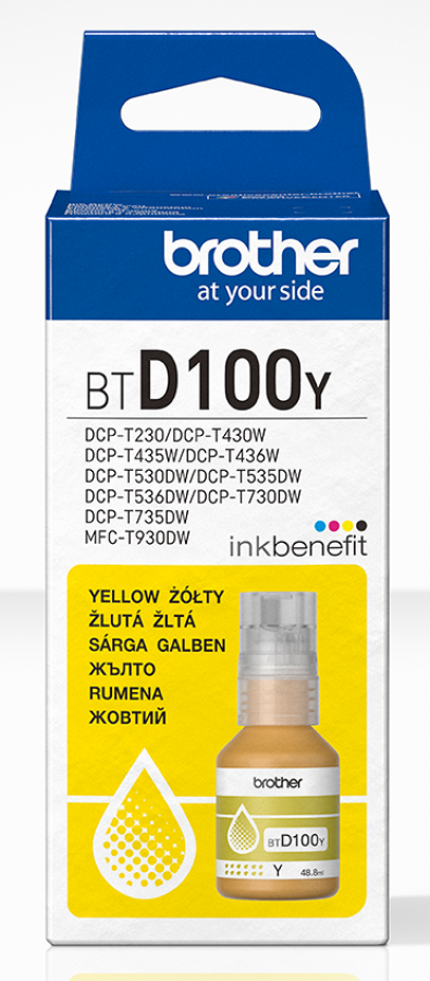 Tinte Brother BTD100Y Yellow (BTD100Y)