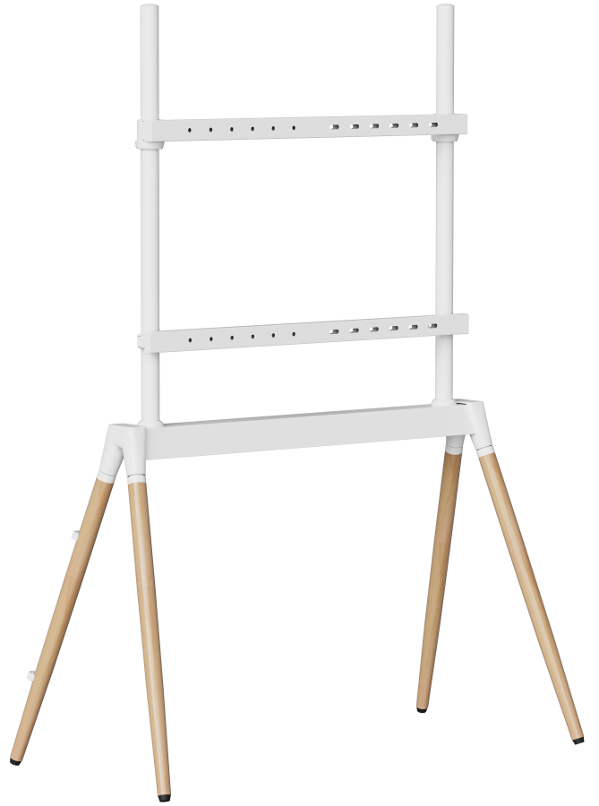 TV statīvs Gembird 55" - 86" White/ Wood (TVS-86F-01-W)