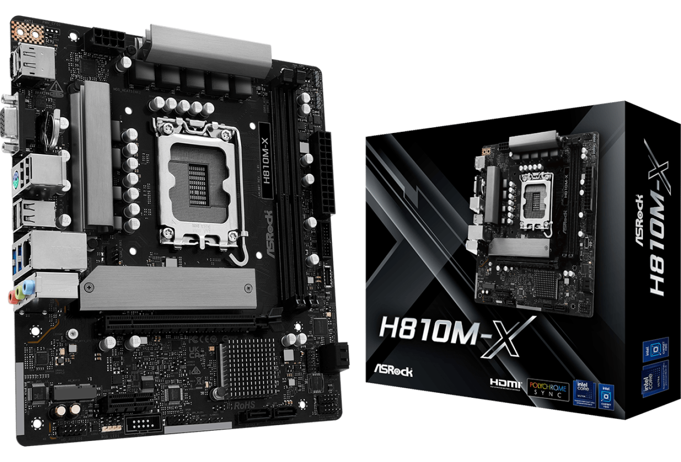 Pamatplate ASRock H810M-X (90-MXBS4-A0UAYZ)