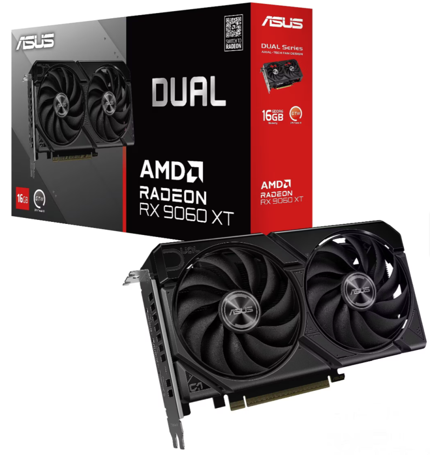 Video card ASUS RADEON RX 9060 XT 16GB (DUAL-RX9060XT-16G)