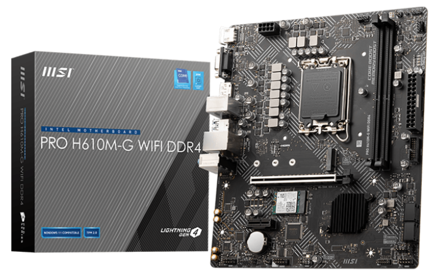 Pamatplate MSI PRO H610M-G DDR4 (PRO H610M-G WIFI DDR4)