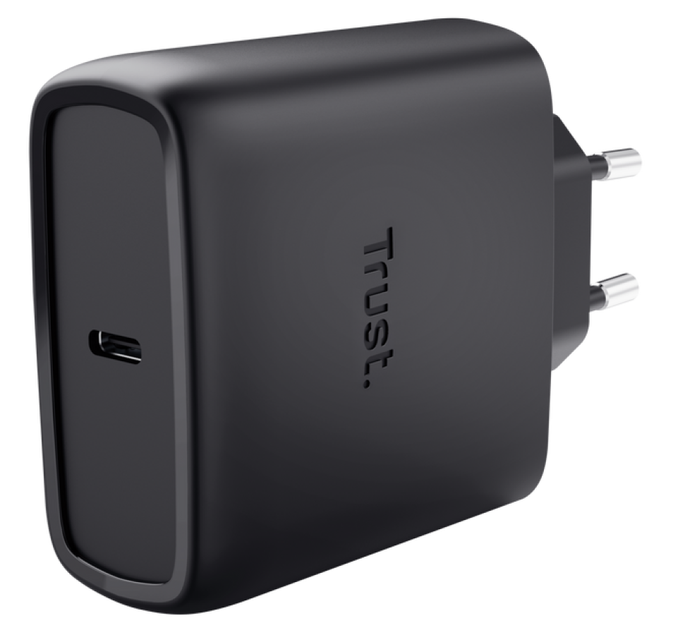 Charger Trust Maxo 65W Black USB-C + 2m USB-C Cable Black (25523)