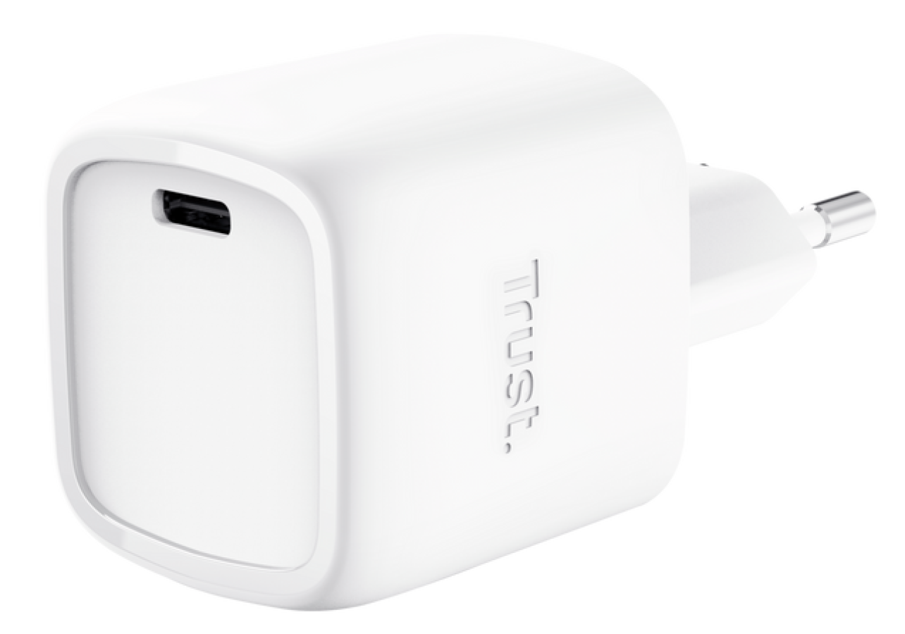 Lādētājs Trust Maxo Ultra-small 30W GaN USB-C White (25520)