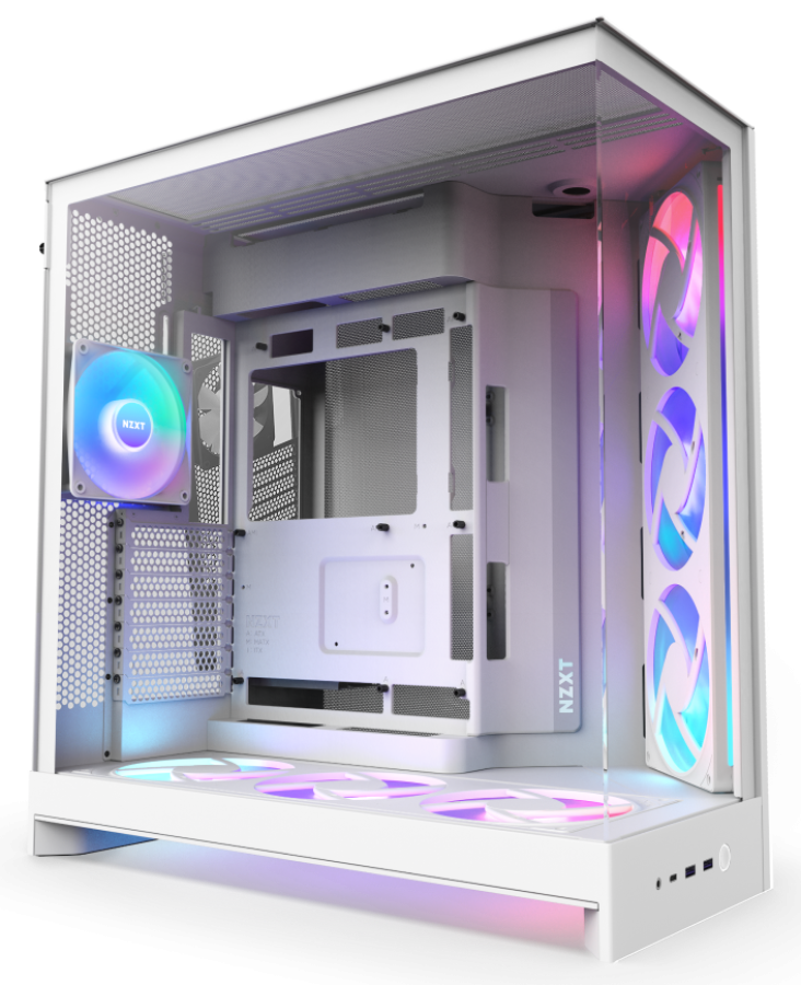 Datora korpuss NZXT H9 Flow RGB+ White (CM-H92FW-P1)