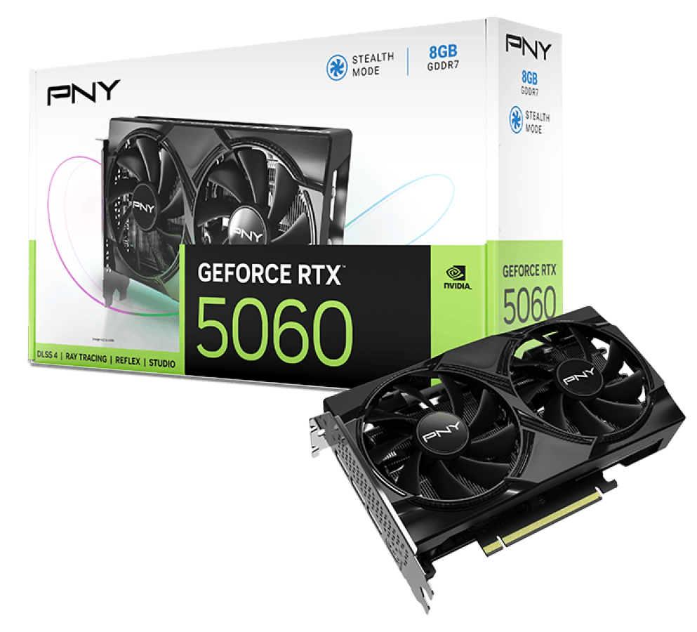 Videokarte PNY GeForce RTX 5060 Dual Fan (VCG50608DFXPB1)