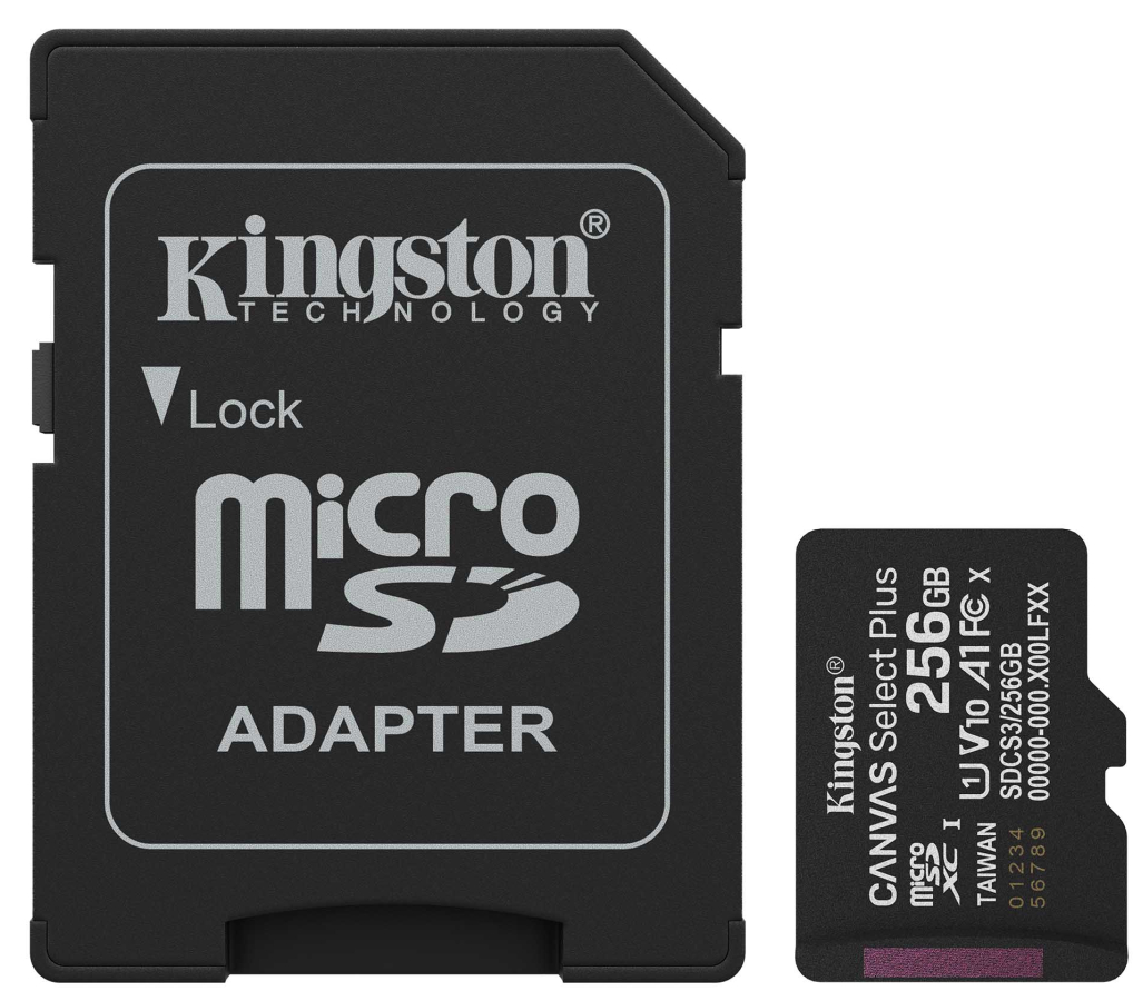 Memory Card Kingston MicrosdxC 256GB Canvas Select Plus (SDCS3/256GB)