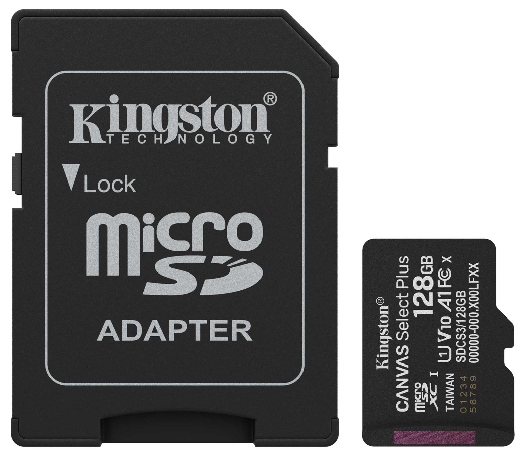 Memory Card Kingston MicrosdxC 128GB Canvas Select Plus (SDCS3/128GB)