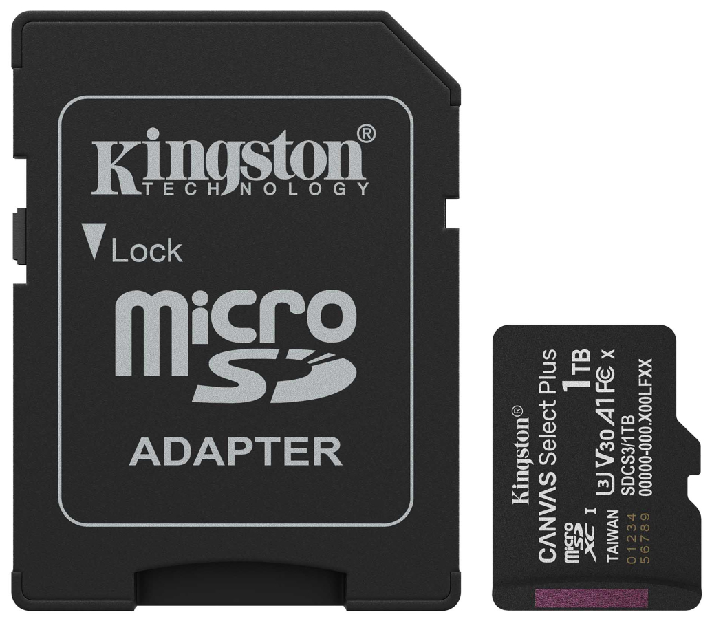 Atmiņas karte Kingston MicroSDXC 1TB Canvas Select Plus (SDCS3/1TB)