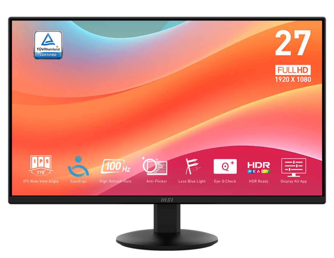 Monitors MSI PRO MP272L 27 IPS FHD 100Hz 1ms (PRO MP272L)