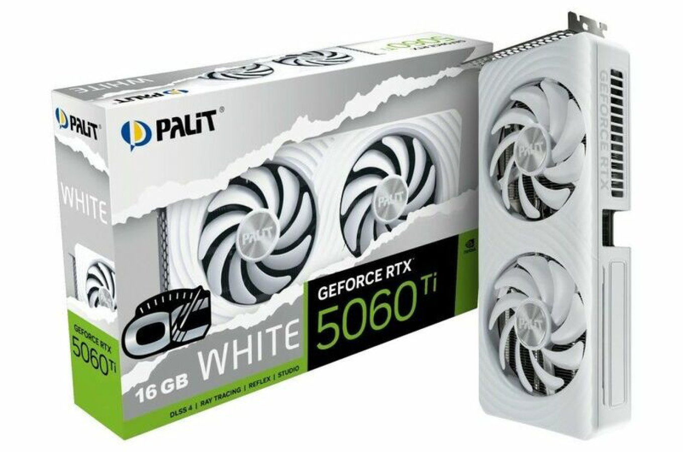 Videokarte PALIT GeForce RTX 5060 Ti 16GB White (NE7506TU19T1-GB2061M)