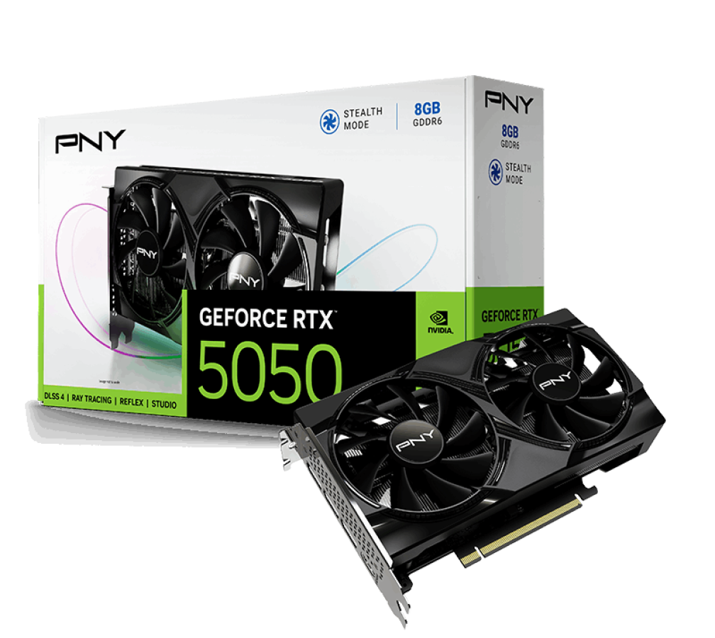 Videokarte PNY GeForce RTX 5050 Dual Fan (VCG50508DFXPB1)