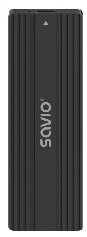 Kastīte cietajam Savio External M.2 NVMe & NGFF Combo (AK-84)