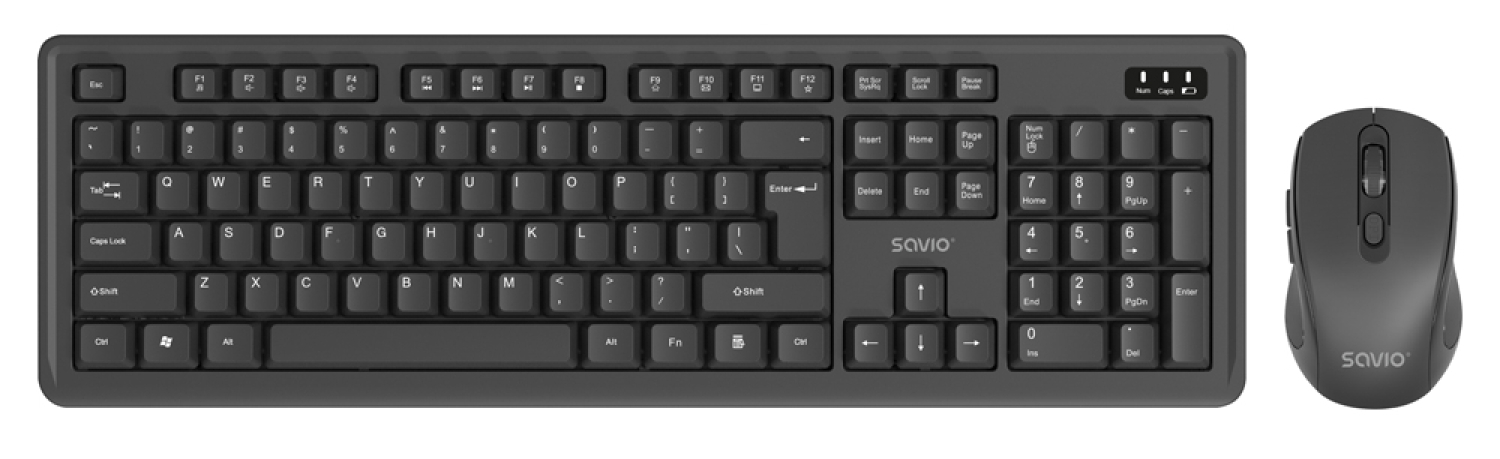 Klaviatūras un peles komplekts Savio KB-03 (KB-03)