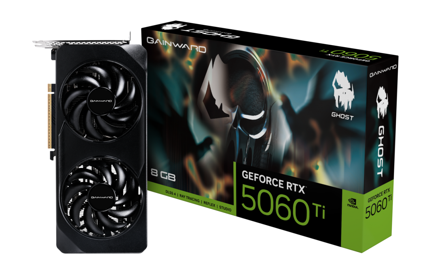 Videokarte Gainward GeForce RTX 5060 Ti Ghost 8GB (NE7506T019P1-GB2062B)