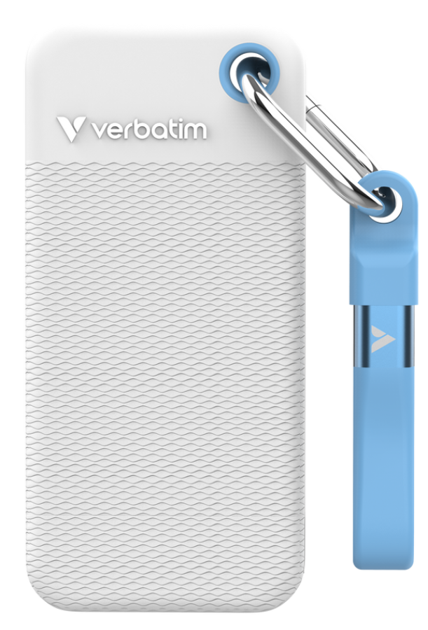 Ārējais SSD Verbatim Pocket White 1TB USB-C (32320V)
