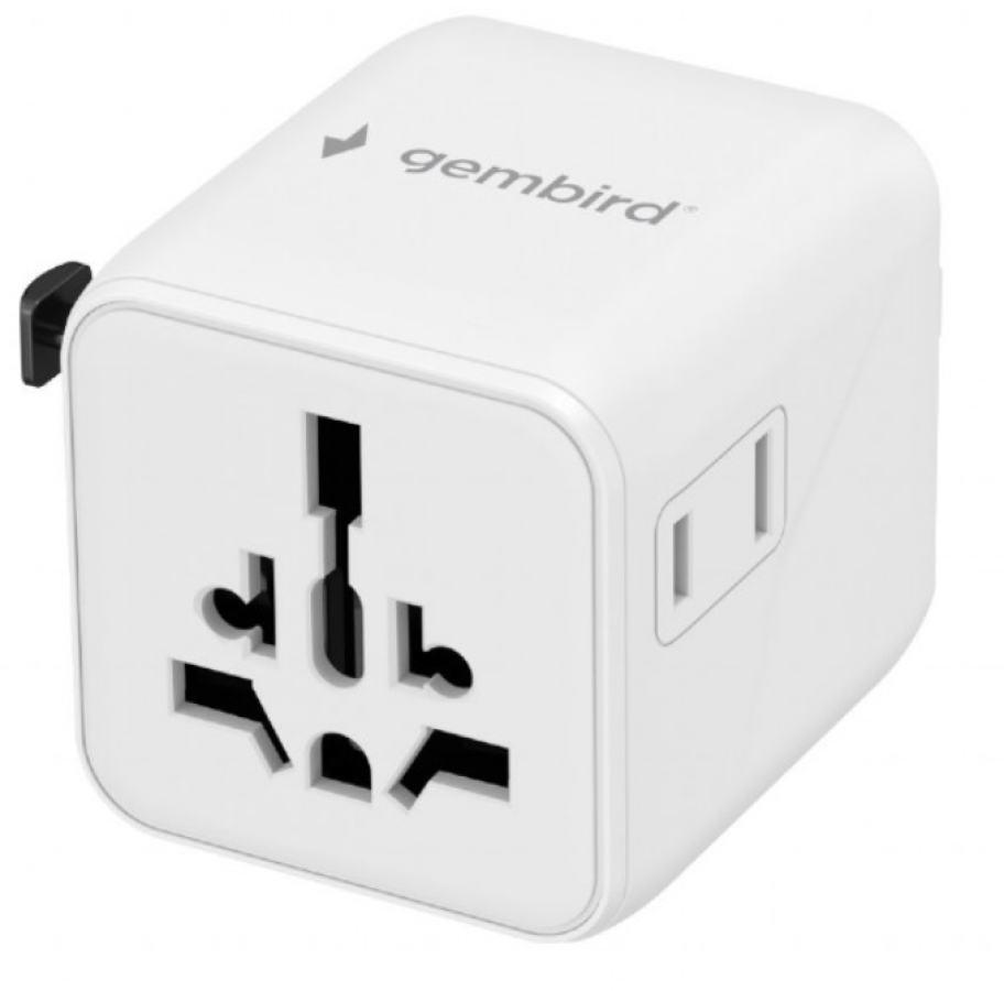 Adapter gembird universal travel adapter (TPA-INT-01-W)