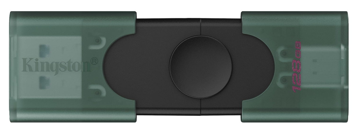 Zibatmiņa Kingston DataTraveler Duo USB 128GB Flash Drive USB-C USB-A (DTDEG2/128GB)
