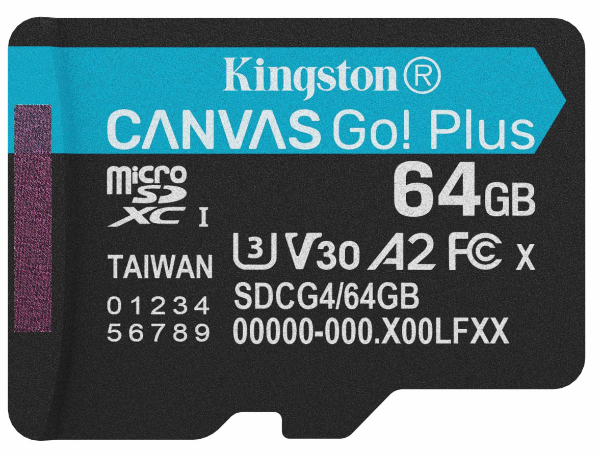 Atmiņas karte Kingston  Canvas Go Plus G4 MicroSDXC 64GB (SDCG4/64GBSP)