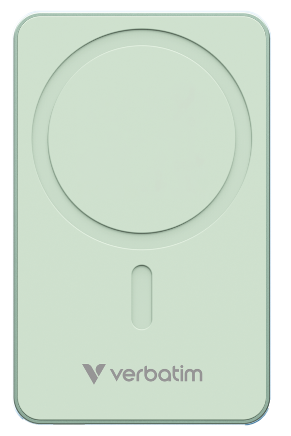 Enerģijas krātuve Verbatim Charge n Go 5000mAh Magnetic Wireless Charge Green (32226V)