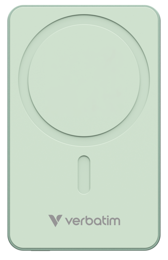 Enerģijas krātuve Verbatim Charge n Go 10000mAh Magnetic Wireless Charge Green (32228V)