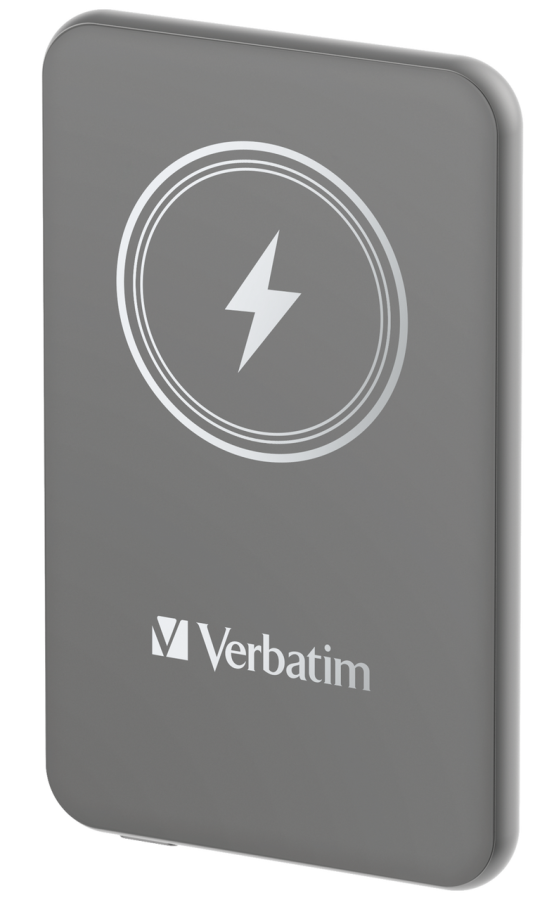 Enerģijas krātuve Verbatim Charge n Go 5000mAh Magnetic Wireless Charge Grey (32244V)