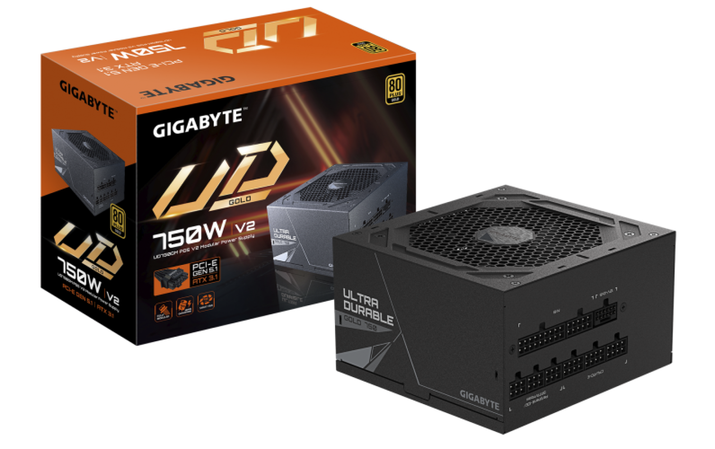 Barošanas bloks Gigabyte UD750GM PG5 V2 750W (GP-UD750GM PG5 V2)