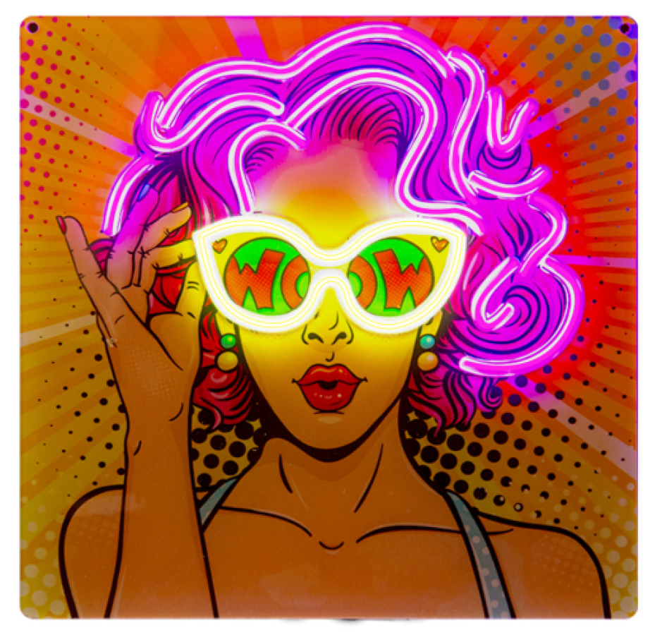 Led lampa SBS Worw Girl Mode Neon effect (LUNEONGIRL)