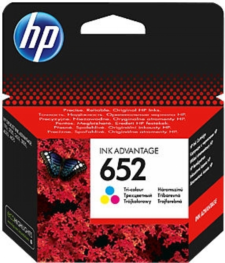 Ink cartridge HP 652 Tri-color Tri-Color C/M/Y (F6V24AE)