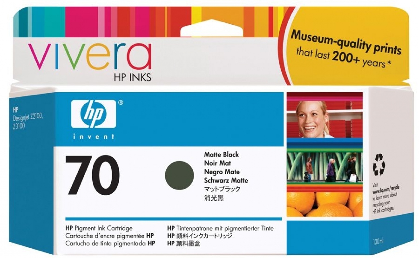 Tintes kārtidžs HP NO 70 Matte Black (C9448A)