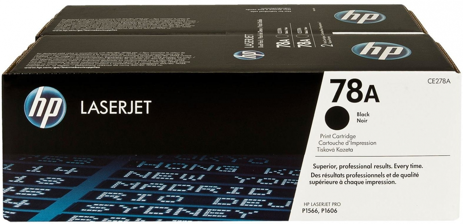 HP CE278AD 78A 2-pack Black (CE278AD)