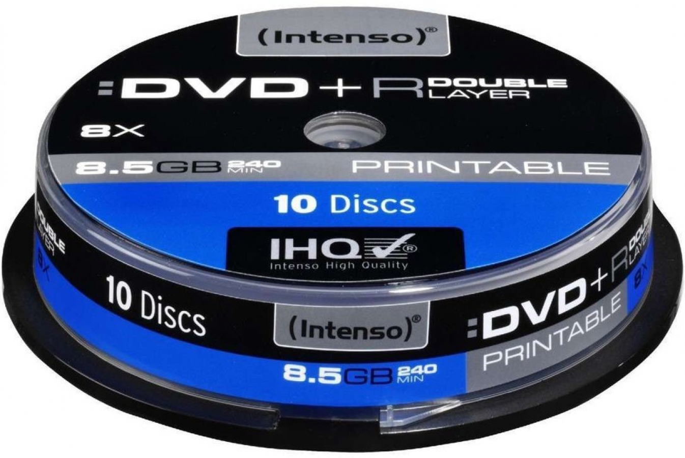 Blanks DVD+R DL Intenso 8.5GB Double Layer 8x 10 Pack Spindle Printable (4381142)