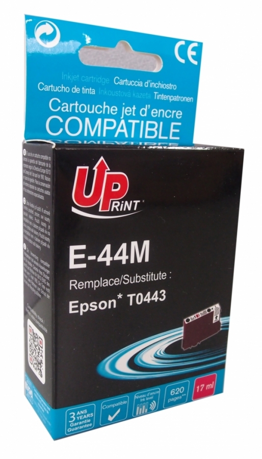 Tintes kārtridžš UPrint Epson T0443 Magenta (E-44M-UP)