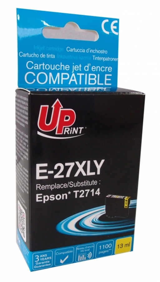 Tintes kārtridžš UPrint Epson 27XLY Yellow (E-27XLY-UP)