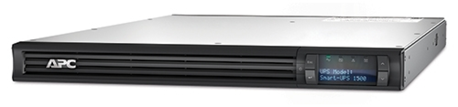 Nepārtrauktas barošanas bloks APC Smart-UPS 1500VA LCD RM 1U 230V (SMT1500RMI1U)