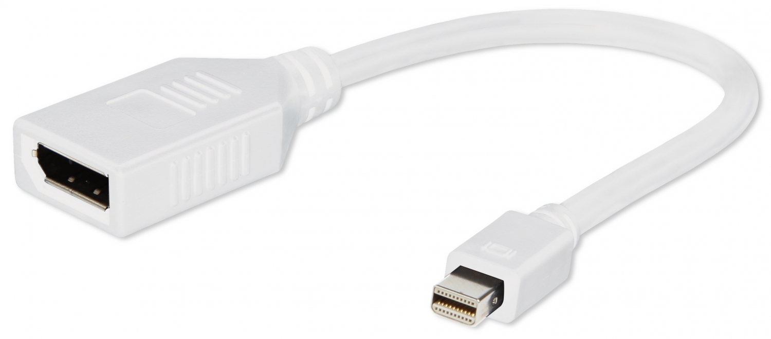 Adapter Gembird Mini DisplayPort - DisplayPort (A-MDPM-DPF-001-W)