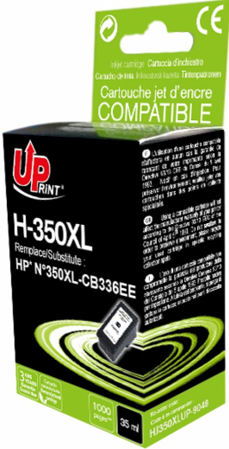 Tintes kārtridžs UPrint HP 350XL Black (H-350XL-B-UP)