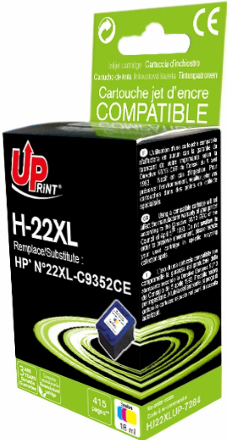Tintes kārtridžs UPrint HP 22XL Colour (H-22CL-UP)