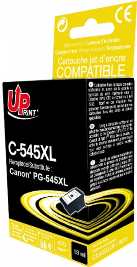 Tintes kārtridžs UPrint Canon PG-545XL Black (C-545XL-UP)