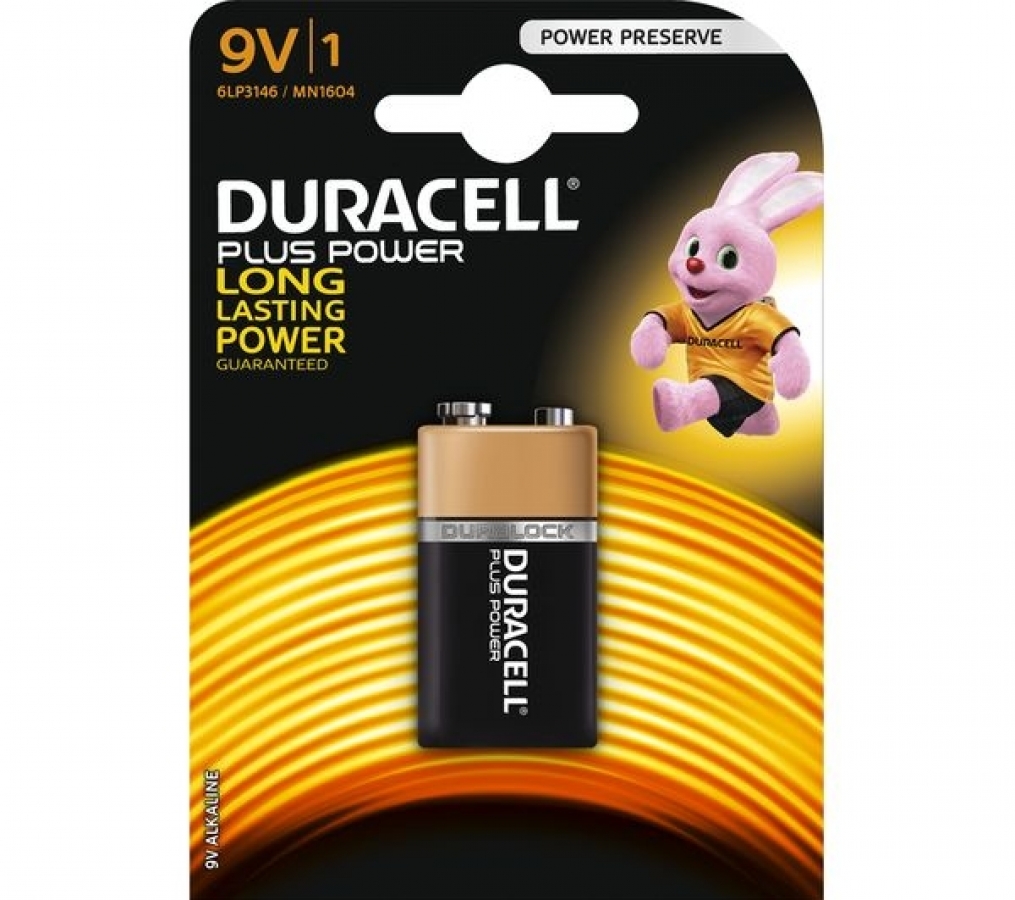 Baterija Duracell 9V Alkaline (5000394105485)
