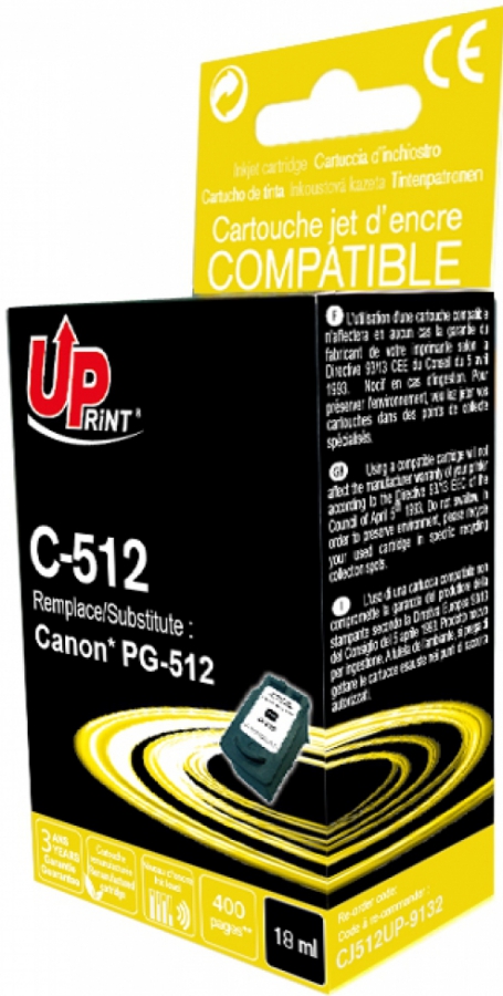 Tintes kārtridžs UPrint Canon PG-512 (C-512B-UP)