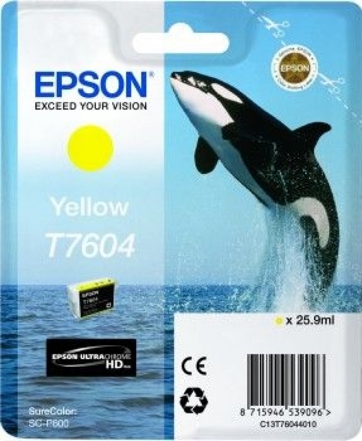 Ink cartridge Epson T7604 Yellow (C13T76044010)