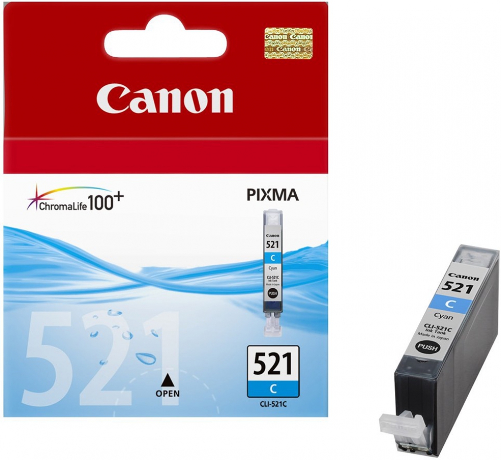 Ink cartridge Canon CLI-521C Cyan (2934B001)