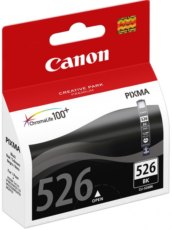 Tintes kārtridžs Canon CLI-526Bk Black (4540B001)