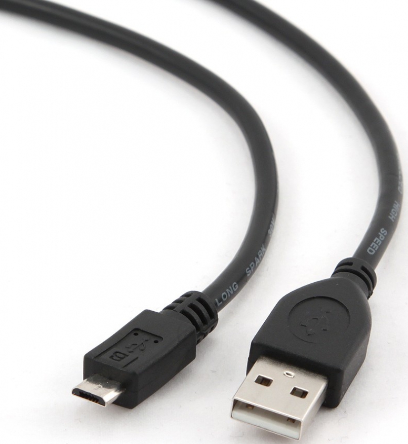 Kabelis Gembird USB Male - MicroUSB Male 1.8m Black (CCP-MUSB2-AMBM-6)