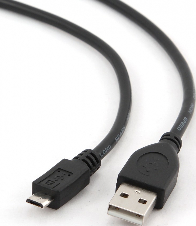 Cable Gembird USB Male - MicroUSB Male 3m Black (CCP-MUSB2-AMBM-10)