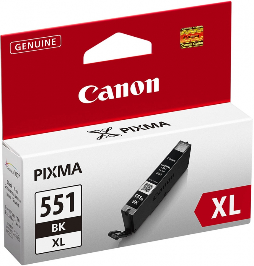 Tintes kārtridžs Canon CLI-551XL Bk Black (6443B001)