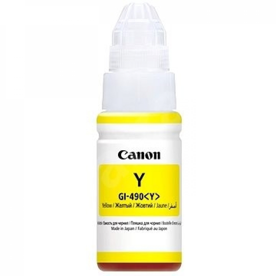 Tintes kārtidžs Canon GI-490 Yellow (0666C001)