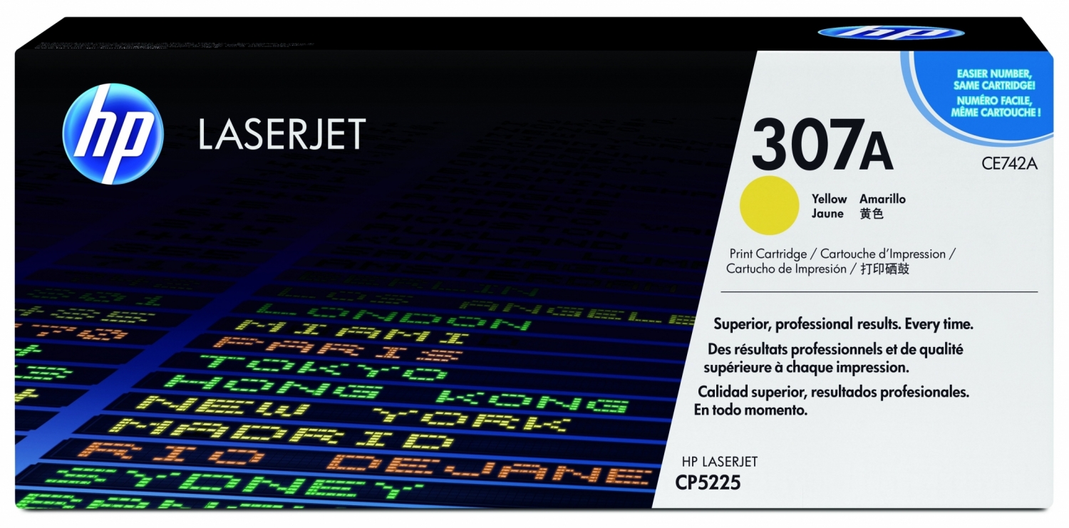 HP CE742A 307A Yellow (CE742A)