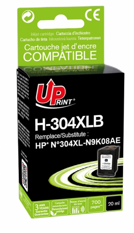 UPrint HP 304XL Black (H-304XLB-UP)
